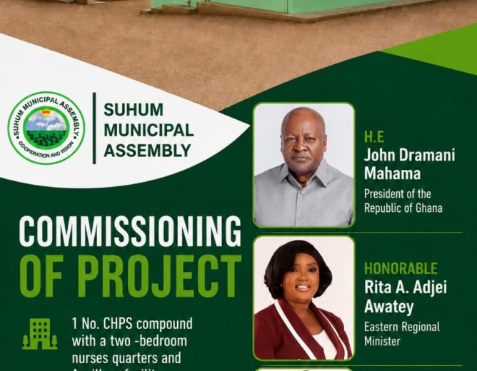 Commissioning of New CHPS Compound at Akorabo.