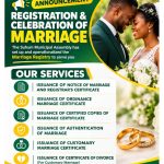 Suhum Municipal Assembly announces  Registration And Celebration Of Marriage